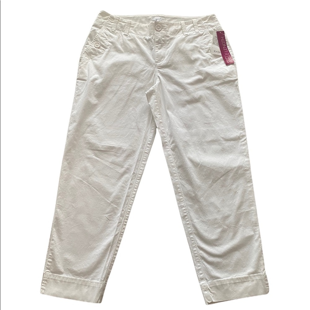 Fashion Bug White Weekend Casual Anklet Length Pants